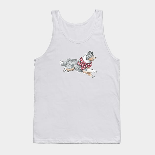 Aussie Shepherd Tank Top by Elspeth Rose Design